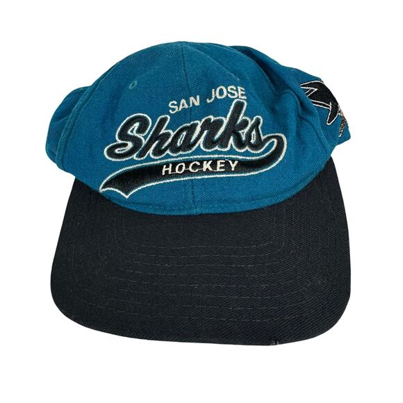 Green and Blue Sharks Hat with Adjustable Fit - Picture 1 of 8
